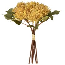 Artikel Künstliche Protea Leucospermum Nadelkissenblume Gelb 30cm 6 Stück