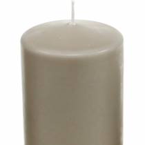 Artikel Stumpenkerze Braun 130x70mm Naturwachs für Wohnraumdekoration