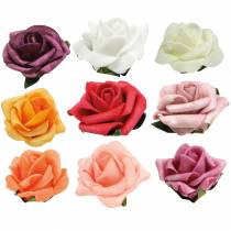 Artikel Foam-Rose Ø3,5cm verschiedene Farben 48 St
