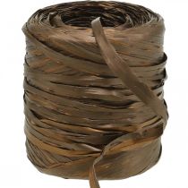 Artikel Raffia Band Braun Bicolor Geschenkband Dekoband 200m