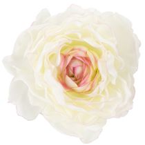 Artikel Künstliche Ranunkel 51 cm in Beige-Rosa mit Kunststoff-Blättern, 3er-Set