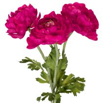 Artikel Künstliche Ranunkel Einzelblume Seidenstoff 51cm Pink 3 Stück