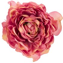 Artikel Künstliche Ranunkeln 51cm rosa-grün 3er-Bund aus Seidenstoff