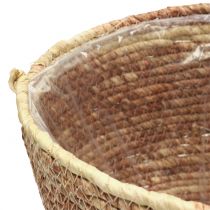 Artikel Pflanzkorb-Set aus Rattan, rund, Ø 26/22/16 cm, Natur-Braun, 3-teilig