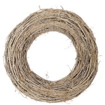 Artikel Dekokranz Rattan weiß gewaschen 50 cm für Innenbereich