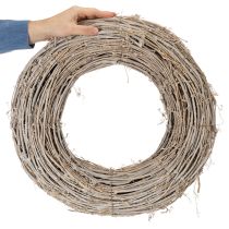 Artikel Dekokranz Rattan weiß gewaschen 50 cm für Innenbereich