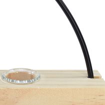 Artikel Reagenzglas Deko Vase Dekoring Metall Schwarz 29×4×29cm