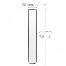 Artikel Reagenzglas aus Glas 200 mm × 27 mm farblos