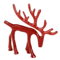 Artikel Rentier Deko Figur Metall Tischdeko Weihnachten Rot 15cm