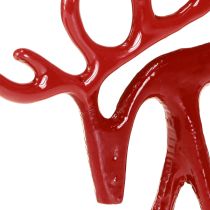 Artikel Rentier Deko Figur Metall Tischdeko Weihnachten Rot 15cm
