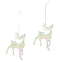 Artikel Rentier Weihnachtsschmuck Irisierend Kunststoff H12cm 3er-Set