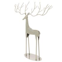 Artikel Deko-Hirsch-Skulptur Metall mintgrün 45x48cm Innenbereich