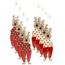 Artikel Rentiere zum Hängen, Weihnachtsdeko, Christbaumschmuck, Holzdeko für den Advent H13cm 8 St