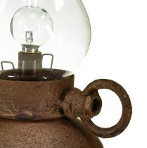 Artikel Retro Lampe LED Vintage Rost Tischlampe Ø10cm H18,5cm