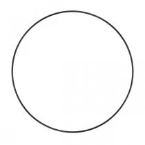 Metallring Dekoring Scandi Ring Deko Loop Schwarz Ø25cm 4St
