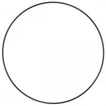 Metallring Dekoring Scandi Ring Deko Loop Schwarz Ø30cm 4St
