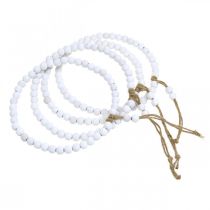 Artikel Deko-Holzring Shabby Chic Weiß Ø19cm, Hochzeit, Frühling, Türdeko, 4er Set