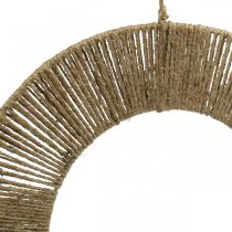 Artikel Dekoring zum Hängen aus Metall und Jute Ø39,5cm Natur Silber