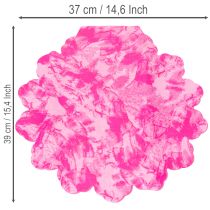 Artikel Blumenmanschette rund 38 cm pink Kunststoff für Blumensträuße