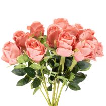 Artikel Künstliche Rosen im Bund, langstielig, 62 cm, rosa, 12 Stück