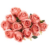 Artikel Künstliche Rosen im Bund, langstielig, 62 cm, rosa, 12 Stück