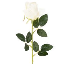 Artikel Künstliche Rose Weiß Langer Stiel 62cm 12 Stück