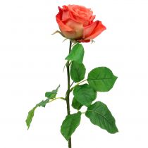 Artikel Rose Kunstblume Lachs 67,5cm