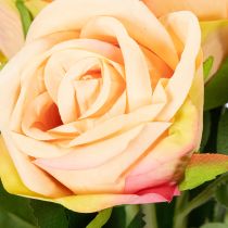 Artikel Kunstrosen Bouquet 6 Stück 44 cm Rosa aus Polyester für Dekoration