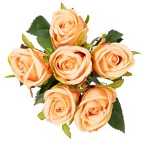 Artikel Kunstrosen Bouquet 6 Stück 44 cm Rosa aus Polyester für Dekoration