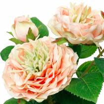 Artikel Deko-Rose im Topf aus Kunststoff, 28 cm, Rosa Pfingstrose