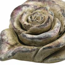 Beton-Rosen-Herz Grau, Violett Ø13 H5cm 3St