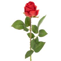 Artikel Rosenzweig künstliche Rose Seide Rot 72 cm