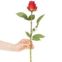 Artikel Rosenzweig künstliche Rose Seide Rot 72 cm