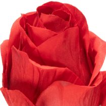 Artikel Rosenzweig künstliche Rose Seide Rot 72 cm