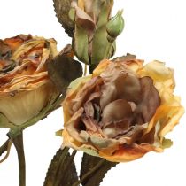 Artikel Deko Rosenstrauß Kunstblumen Gelb 45 cm 3 Stück