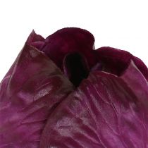 Artikel Rotkohl künstlich Real-Touch Kunststoff Ø12cm Lila Dekoration