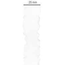 Artikel Rüschenband Weiß 25 mm x 10 m Organzaband für Dekoration