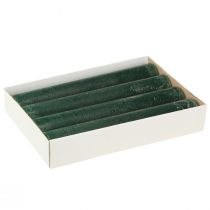 Artikel Durchgefärbte rustikale Stabkerzen 300mm x 50mm Grün 4er-Set