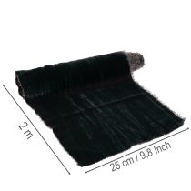 Artikel Dekoband Samt Anthrazit 25cm x 2m Tischdekoration