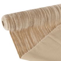 Artikel Tischläufer Crushed Velvet 25 cm x 2 m Beige Polyester