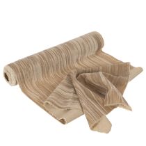 Artikel Tischläufer Crushed Velvet 25 cm x 2 m Beige Polyester