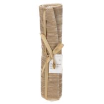 Artikel Tischläufer Crushed Velvet 25 cm x 2 m Beige Polyester