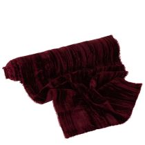 Artikel Samtband Tischläufer Crushed Velvet 25 cm x 2 m Bordeauxrot