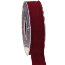 Artikel Samtband Bordeauxrot Schmuckband Rotes Band 25mm 7m