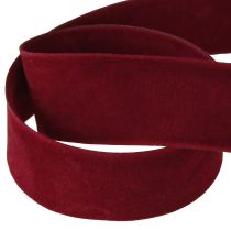 Artikel Samtband Bordeauxrot Schmuckband Rotes Band 25mm 7m