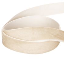 Artikel Geschenkband Samtband Beige 20mm 10m für Dekoration und Verpackung