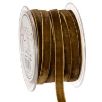 Artikel Dekoband aus Samt in Braun, 10 mm x 20 m, für Innenbereich