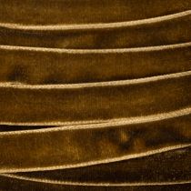 Artikel Dekoband aus Samt in Braun, 10 mm x 20 m, für Innenbereich