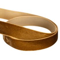 Artikel Dekoband Samtband 20mm Braun 10m Rolle für Geschenkdekoration