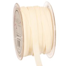 Artikel Samtband Creme 10mm x 20m aus Polyamid auf Rolle
